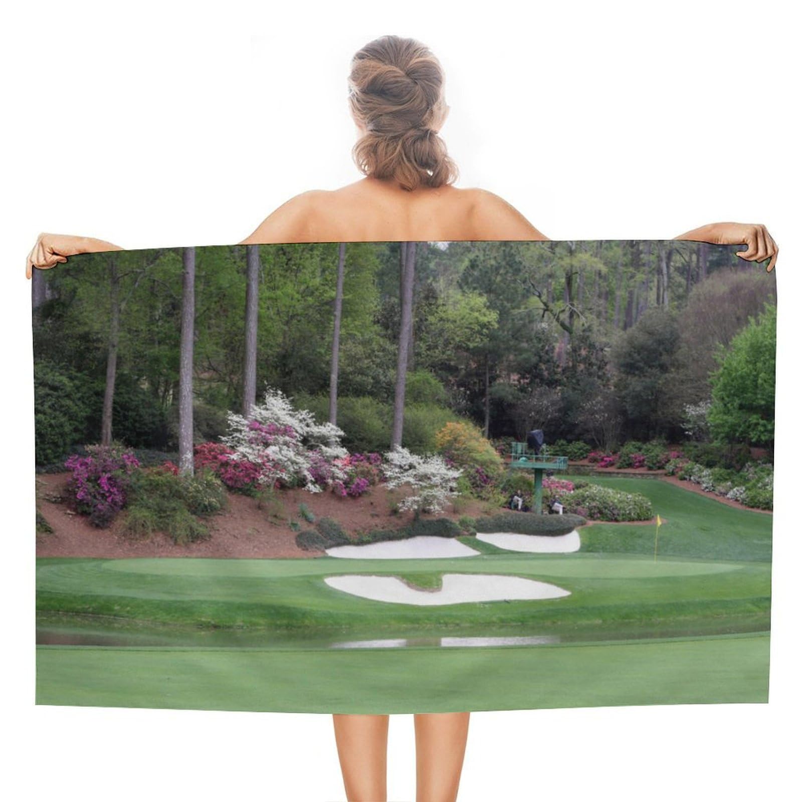 LWORZIIB Beach Towel, Golf Course Bath Towel, Absorbent Towel for Swimming, Sports, Travel
