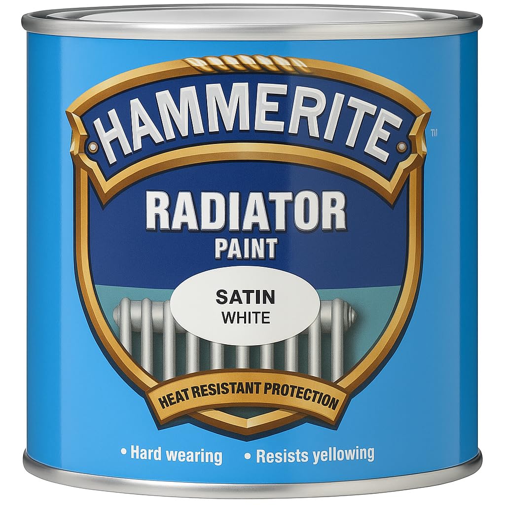 AXpower Inspirational Technology Empowering People Radiator Paint Satin White 500ml | Heat Resistant Metal Paint for Radiators & Heaters | Durable, Quick Dry, Non Yellowing Finish | Interior Use