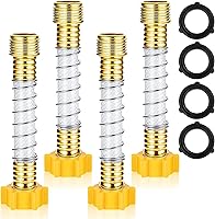 Vista 1 de Protector de manguera de jardín, adaptador de extensión de manguera flexible, protector de torceduras de manguera sólida con resorte helicoidal