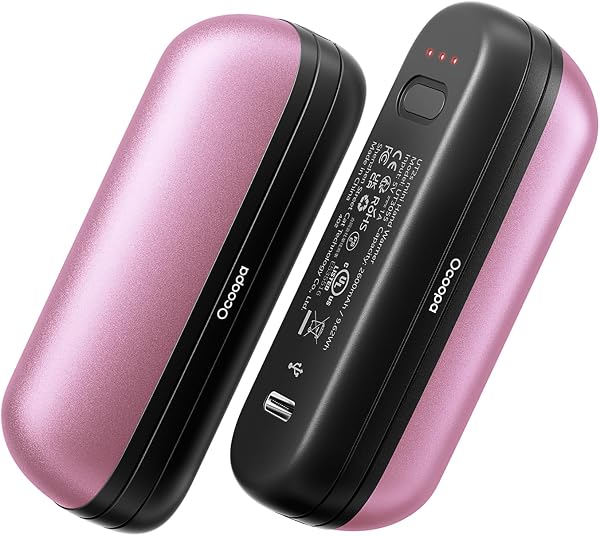 OCOOPA 2 in 1 Magnetic Rechargeable Hand Warmers, UT2s Mini Electric Handwarmers 2 Pack, Split USB-C, Reusable Portable Pocket Heater, Raynauds, Golf, Christmas, Tech Gifts for Women Men