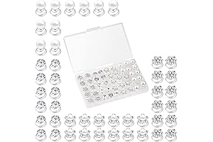 48-Piece Pearl and Rhinestone Spiral Hair Clip Set