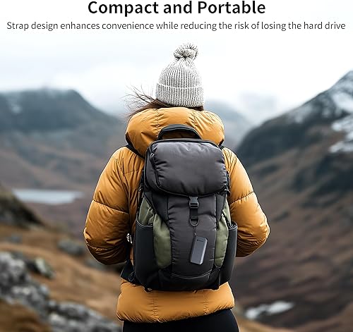 Miniatura 6 de Yottamaster SSD externo de 1 TB, hasta 460 MBs, cable USB C 2 en 1 y cordón, unidades de estado sólido portátiles, compatible con 4K ProRes HDR