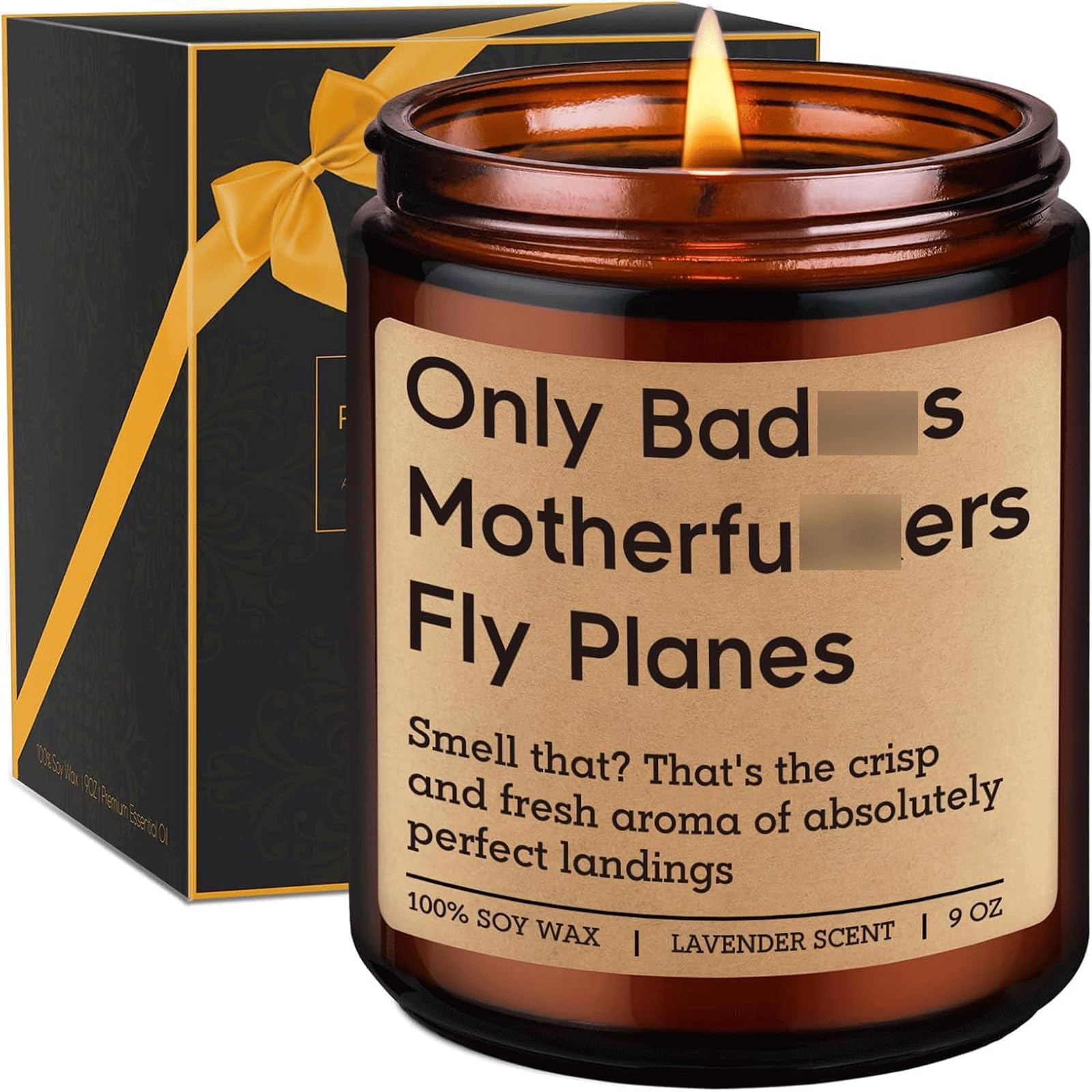 GSPY Scented Candle, Pilot Gifts for Men, Women - Flight School Graduation, Birthday, Fathers Day, Aviation Gifts for Pilots, Student - Retirement, Funny Airplane Decor for Dad, Boyfriend, New Aviator