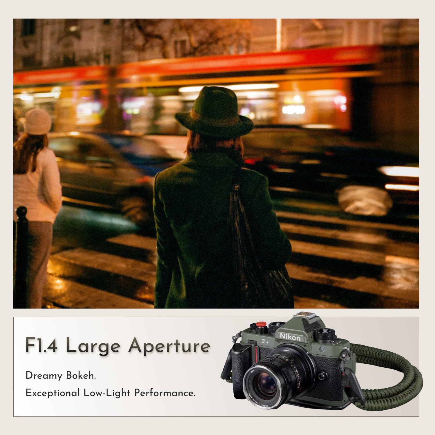 Thypoch Obiettivo Simera 28mm f/1.4 E-Mount full frame Lente per Sony E（A6300, A6500, A6100, A6400, A6600, A6700, ZV-E10, ZV-E10 II, FX30）-Nero