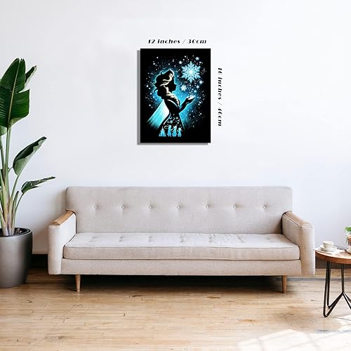 Miniatura 2 de Youtheart Arte con Diamantes Pintura de Princesa con Diamantes, Kits de Bordado de Punto de Cruz 5D Completo, Decoración de Pared DIY