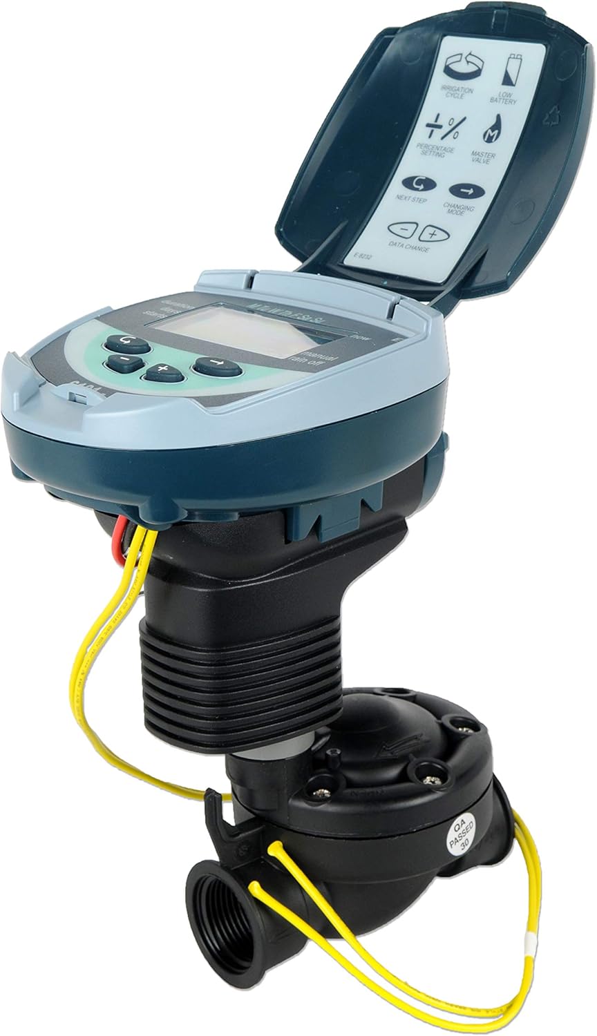 Galcon Smart Water Irrigation Sprinkler Module Battery Operated Controller with 3/4-Inch Valve for Outdoor Garden or Lawn Hose GAJBSH312P0 61512 DC-1S