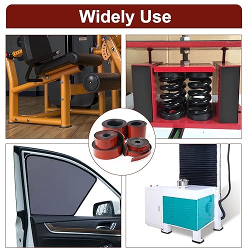 Miniatura 6 de VUAOHIY Tiras de goma adhesivas de neopreno rollos de hojas de goma sólida para juntas de bricolaje almohadillas de manualidades ancho 4 pulgadas T