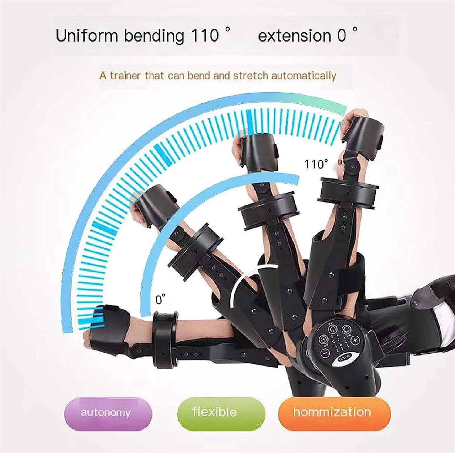 Stroke Hemiplegia Arm Elbow Hand Electric Intelligent Joint Bracket Rehabilitation Robot Equipment Wireless Intelligent Key Control, Hinged Elbow Brace Arm Exerciser,Right