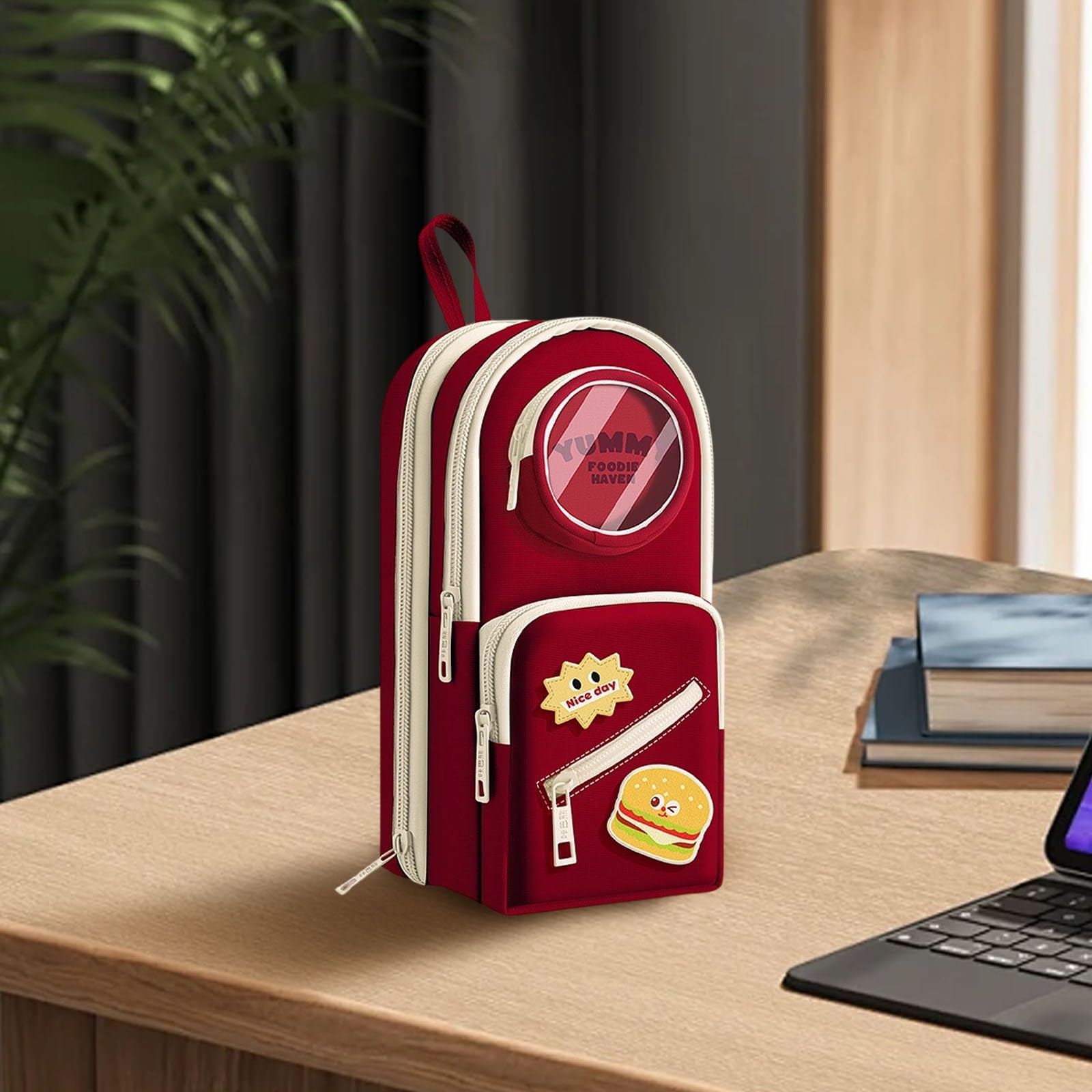 Estuche para lápices para niñas y niños, estuche de gran capacidad, organizador de papelería de diseño estético, ideal para suministros escolares y de oficina