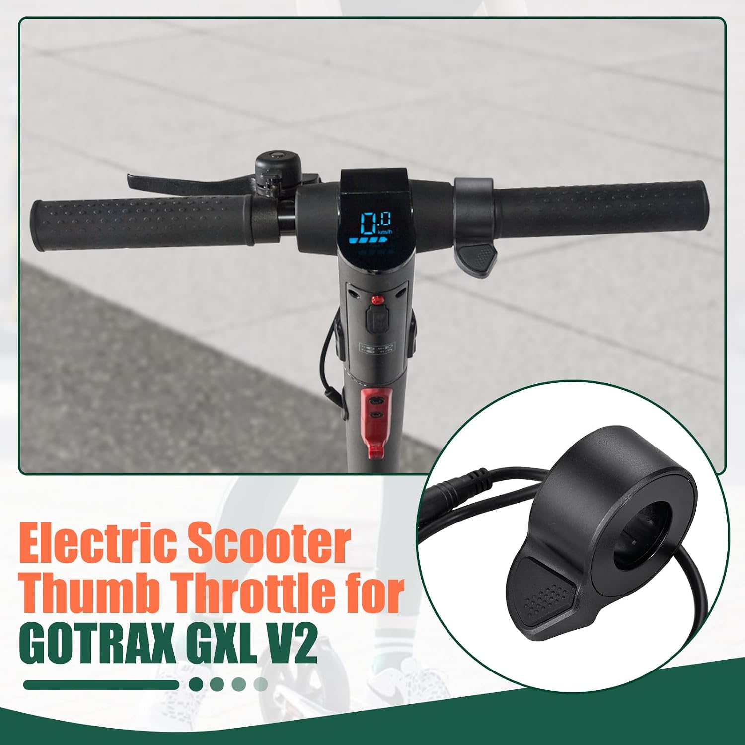 Scooter Thumb Throttle Compatible with Super73 S2/ZX/R/RX Ebike Electric Scooter Accelerator Replacement Parts