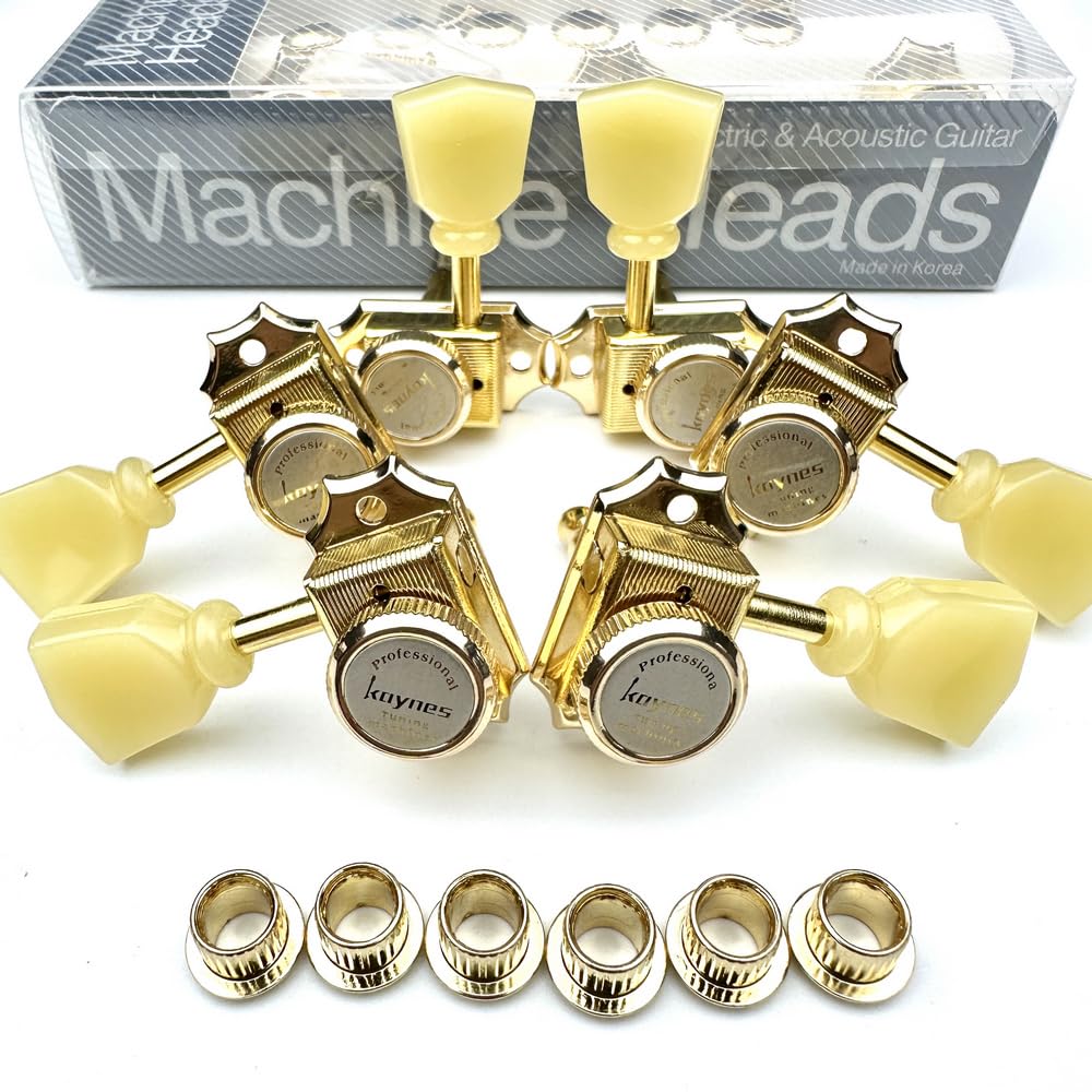Amazon.com: Kaynes 3x3 Guitar Lock String Tuning Pegs – Gold