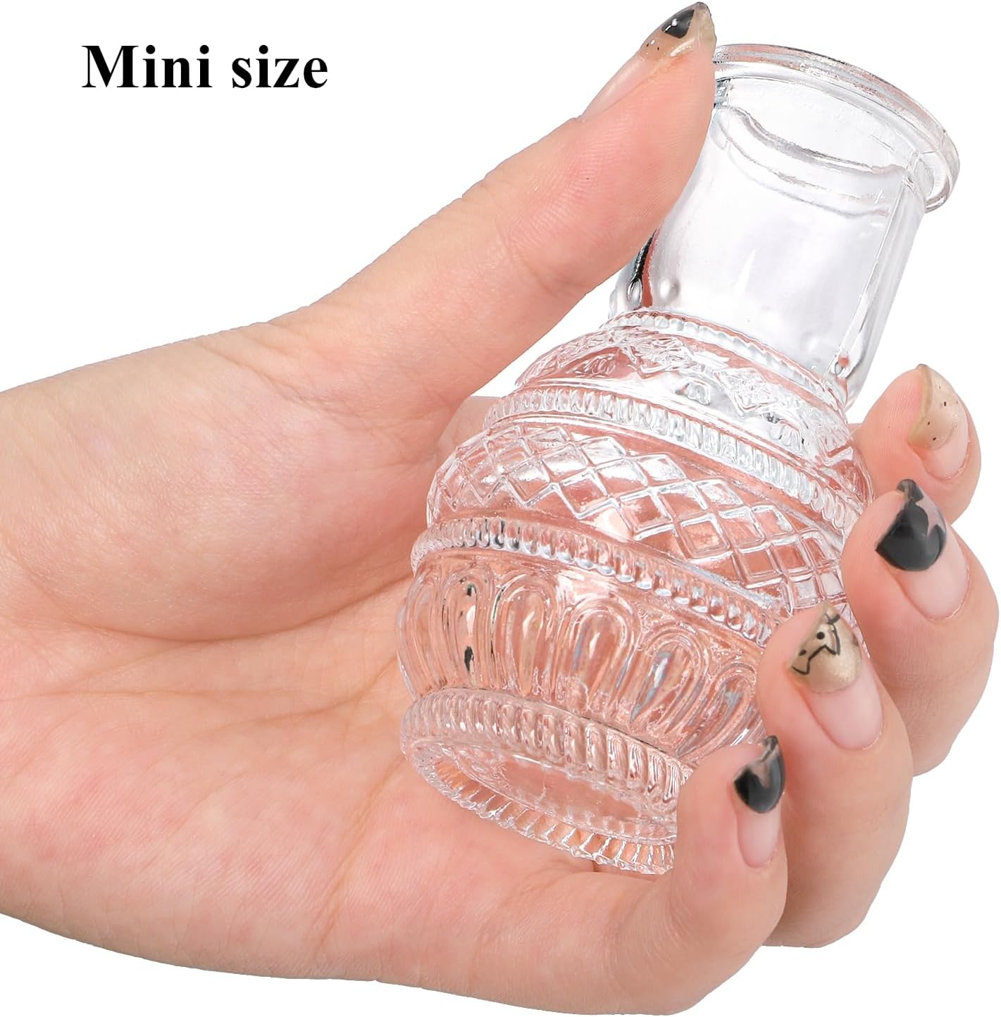 Tebery 20 Pack Glass Bud Vases, Clear Small Flower Vase for Centerpieces, Vintage Mini Glass Vase Set Bulk for Table Wedding Home Party Decoration - Image 4