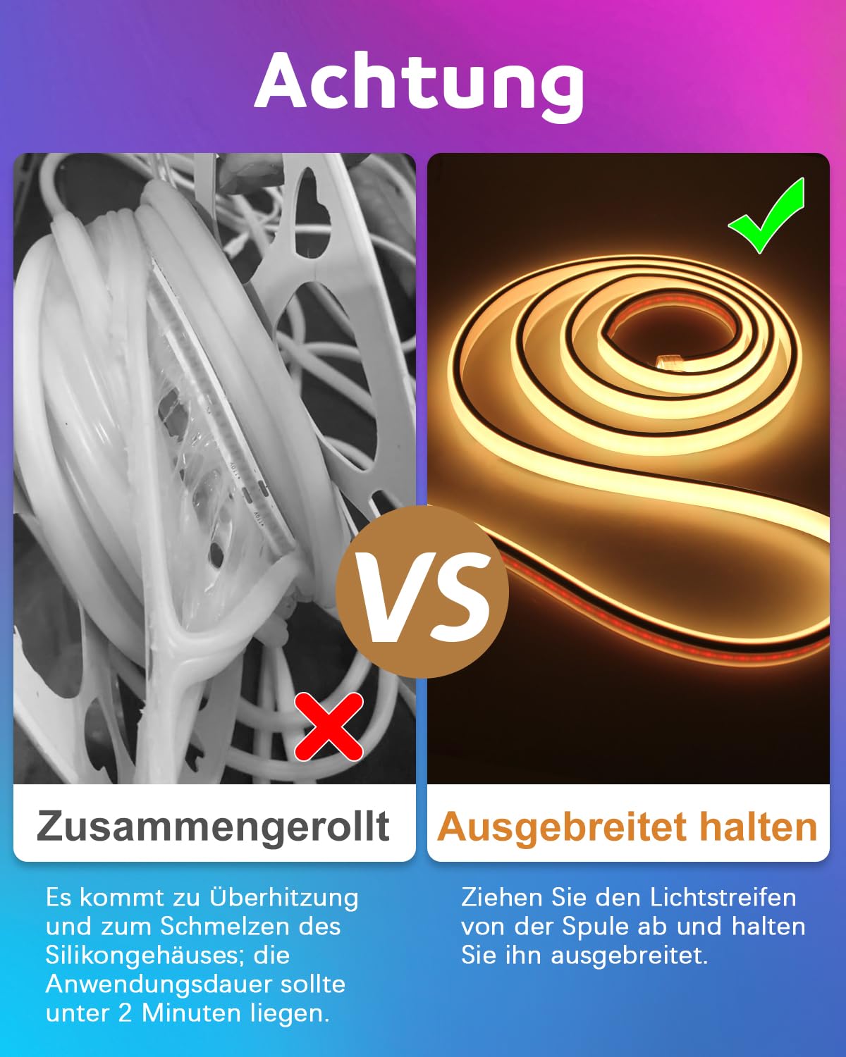 ALITOVE 10m RGB COB LED Streifen Aussenbereich 230V Band App+Fernbedienung | Heller 420LEDs/M, IP67 Wasserdicht, Musik-Synchronisation, ideal für Garten, Terrasse und Partydeko, Nicht Selbstklebend