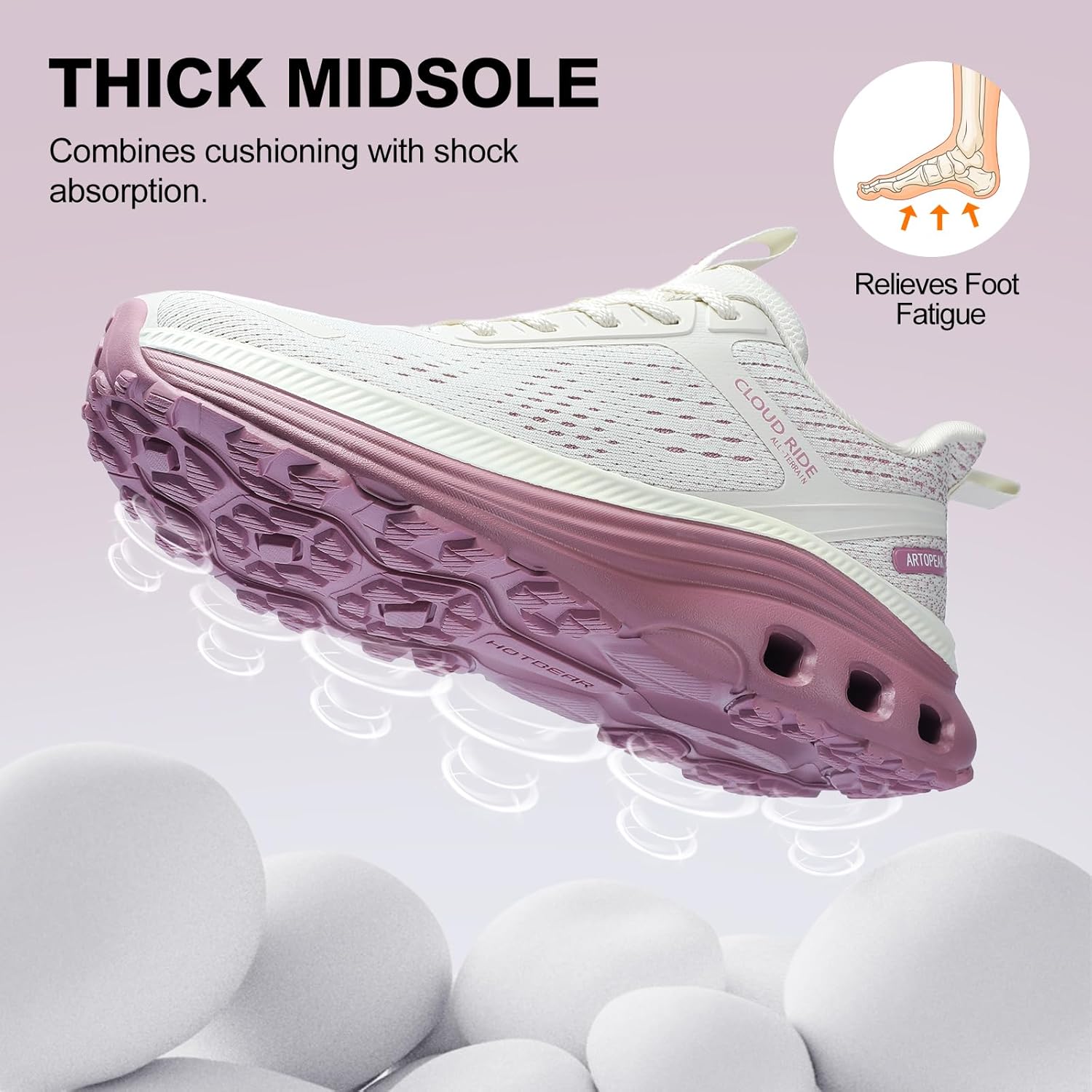 Women's Wide Walking Shoes Comfortable Cushioned Running Tennis Sneaker with Arch Support Wide Width Orthopedic Non-Slip Sports Footwear for Gym Workout Training