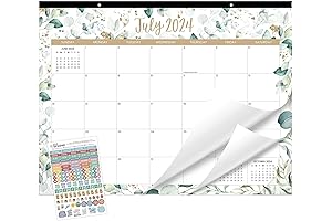 bloom daily planners 2024-2025 Academic Desk Calendar with Stickers