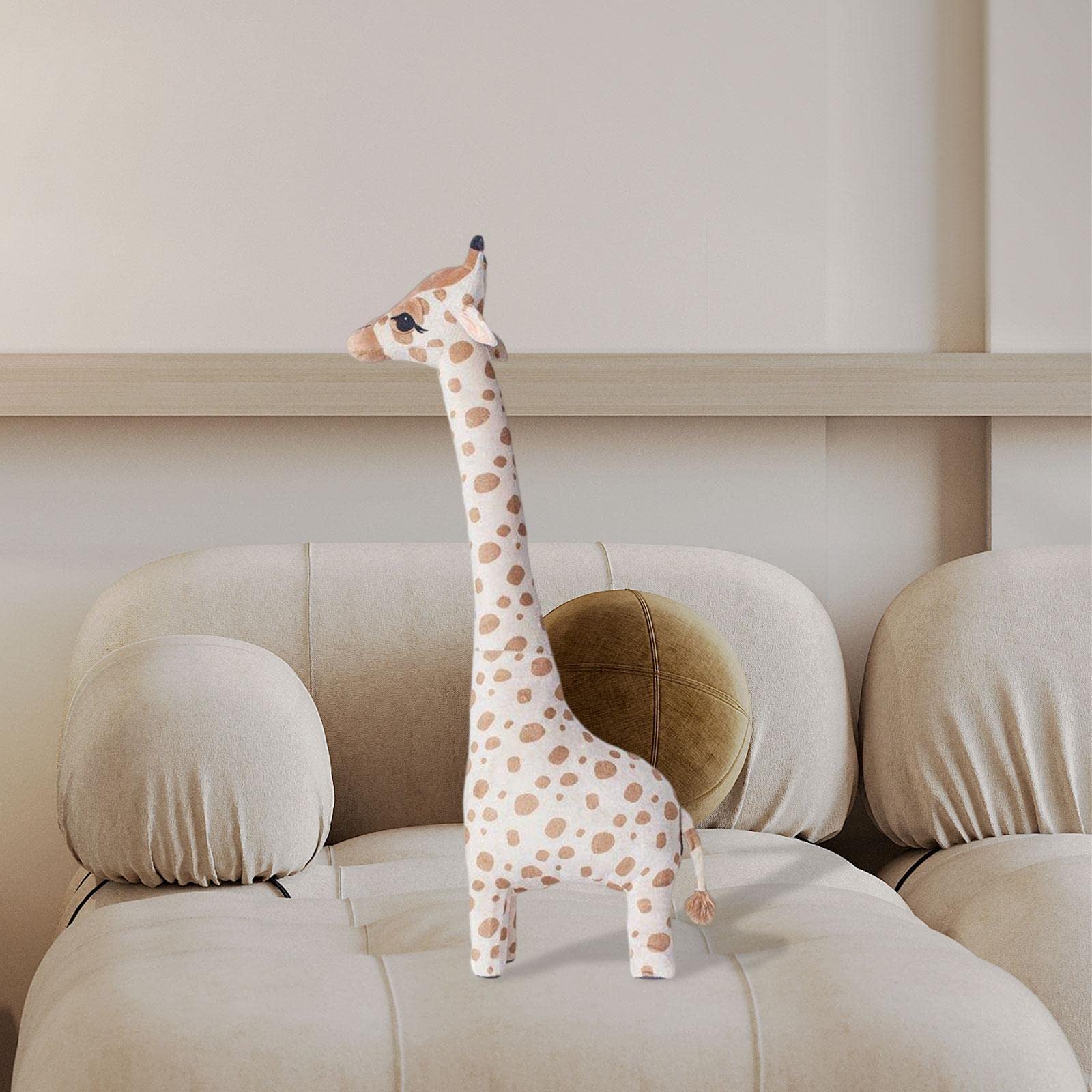 Ornamenti di Peluche a Forma di Giraffa, Morbida Bambola di Peluche Addormentata, Ideali per I Compleanni, 100 CM