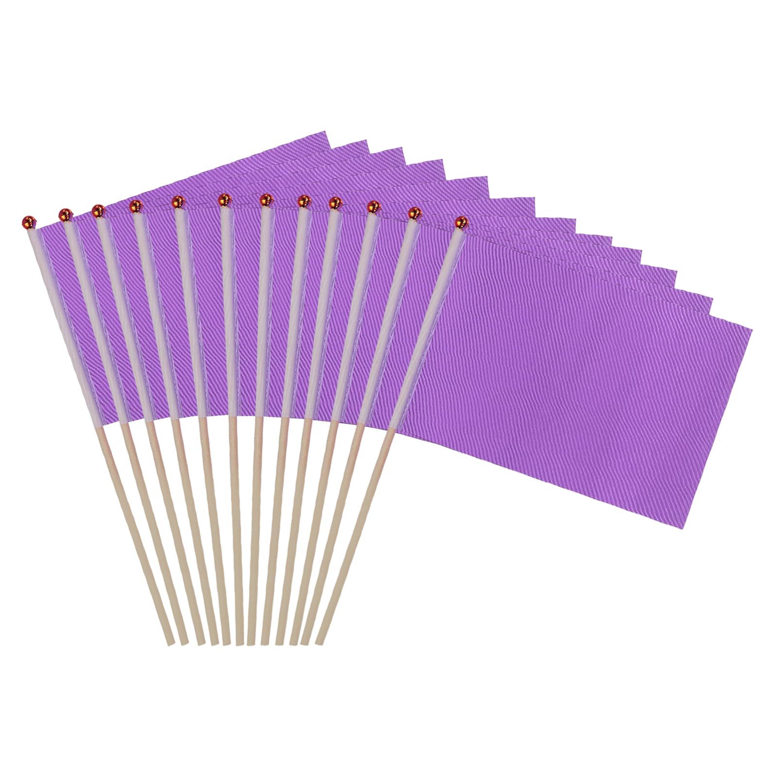 Banderas de mano moradas pequeñas PATIKIL para decoración de fiestas de cumpleaños