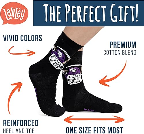Miniatura 34 de Lavley Calcetines divertidos para adultos, regalos novedosos y rellenos de calcetines para hombres, mujeres y adolescentes, talla única