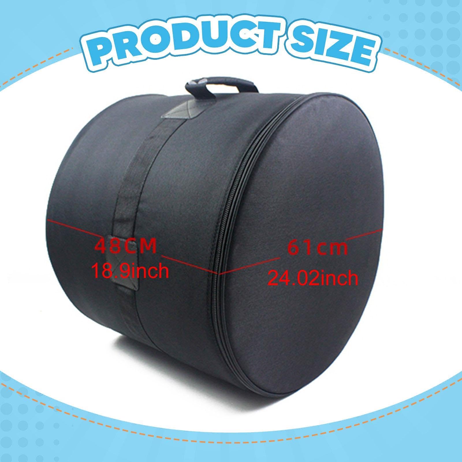 Bassdrum Tasche, Transportzubehör für Schlaginstrumente, Geschenk für Schlagzeuger, Dick Gepolsterte Tragetasche Aus Oxford Gewebe, 20 Inch