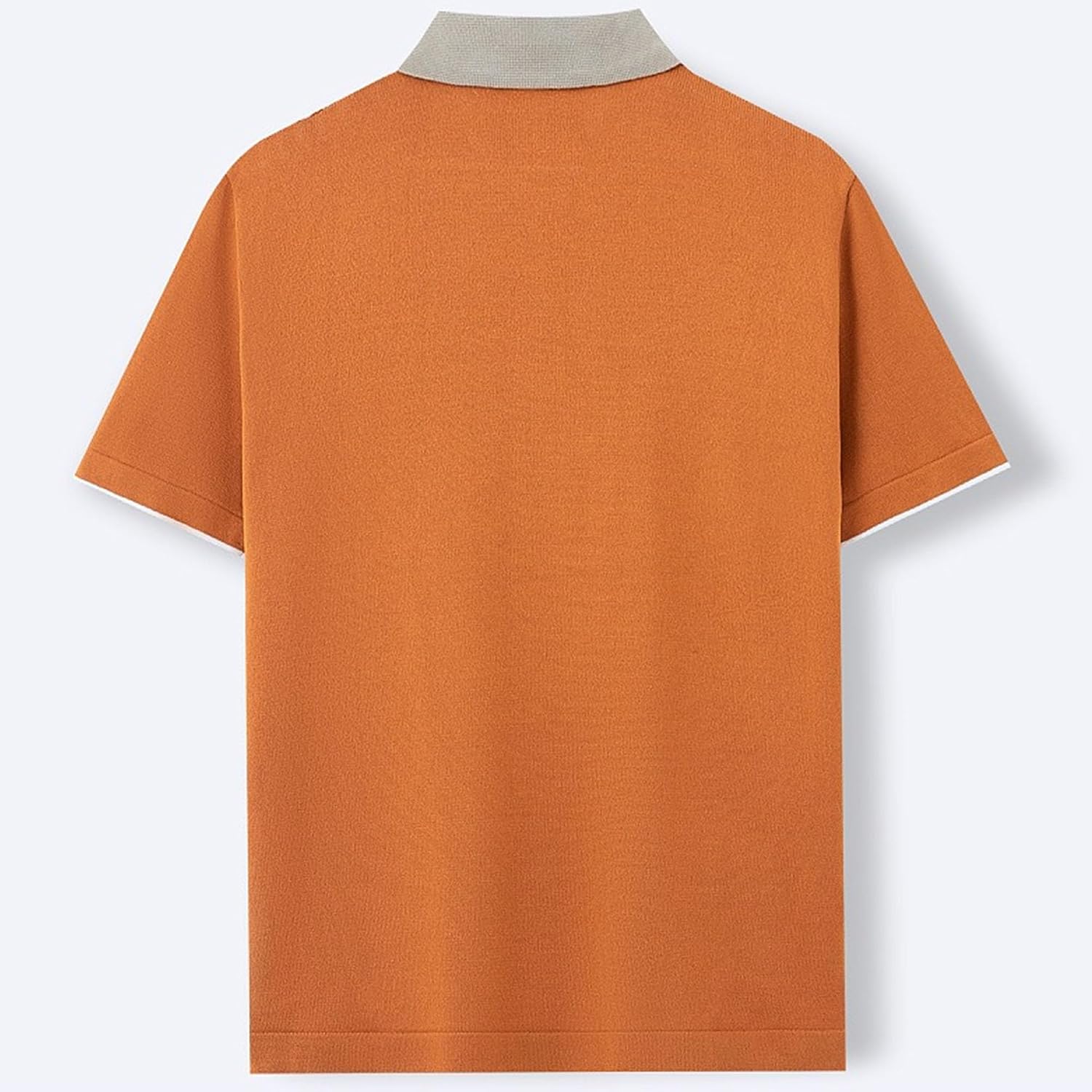 Men's Knit Short Sleeve Button-Down Shirts Vintage Striped Knitted Polo Shirt for Men Summer Casual Beach Tops