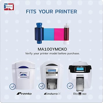 Bodno Magicard MA100YMCKO Color Ribbon - YMCKO - 100 Prints Software Demo