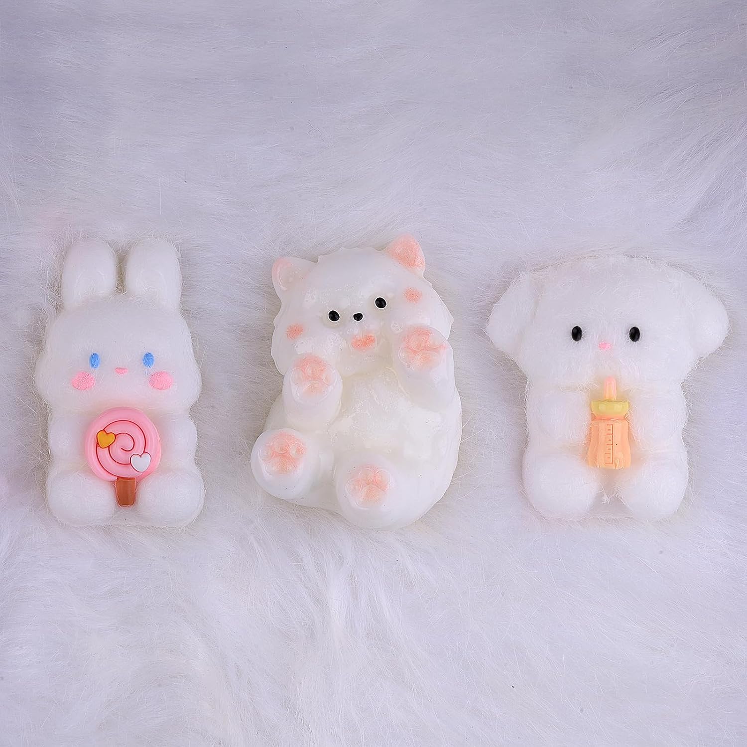 Handmade Cute Taba Squishy Toys,Handmade Squishies Toys, Soft Squishy Toys, Silicone Squeeze Toys, Gifts (Puppy)