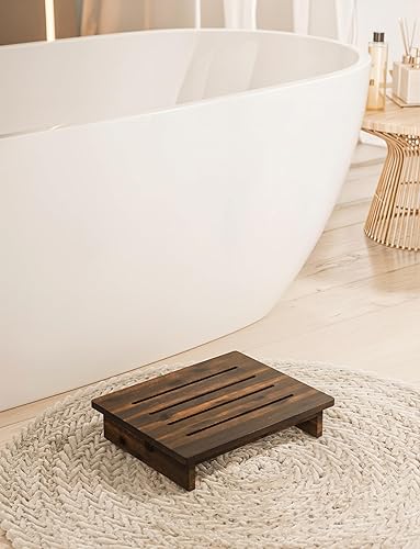 Vista 25 de Holana Taburete de madera de 6.5 pulgadas para adultos (no requiere montaje): 500 libras taburetes de un solo paso para elevador de cama alta - Negro