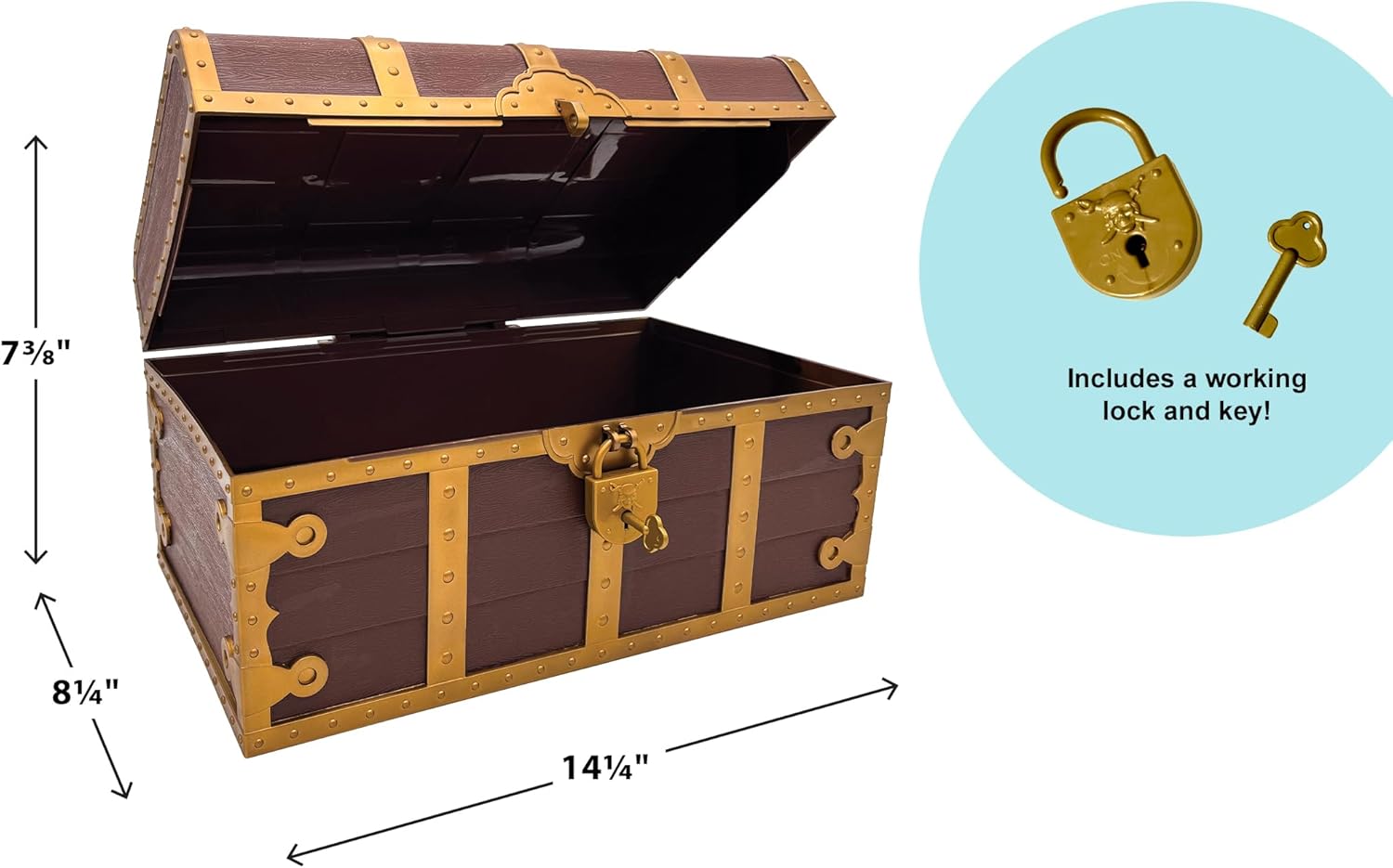 Teacher Created Resources Treasure Chest with Lock and Key (TCR6054)
