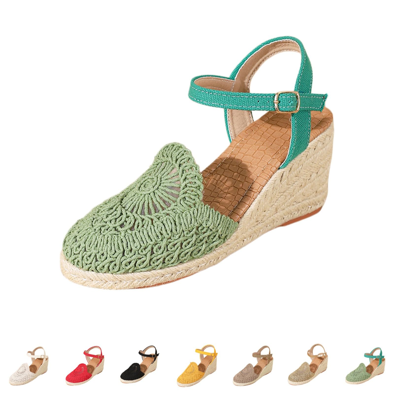Genérico Sandalias Mujer Verano De Estilo Romano, Tiras Múltiples Ajustables, Sandalias Mujer Cómodas Resistentes Para Verano Y Uso Intensivo