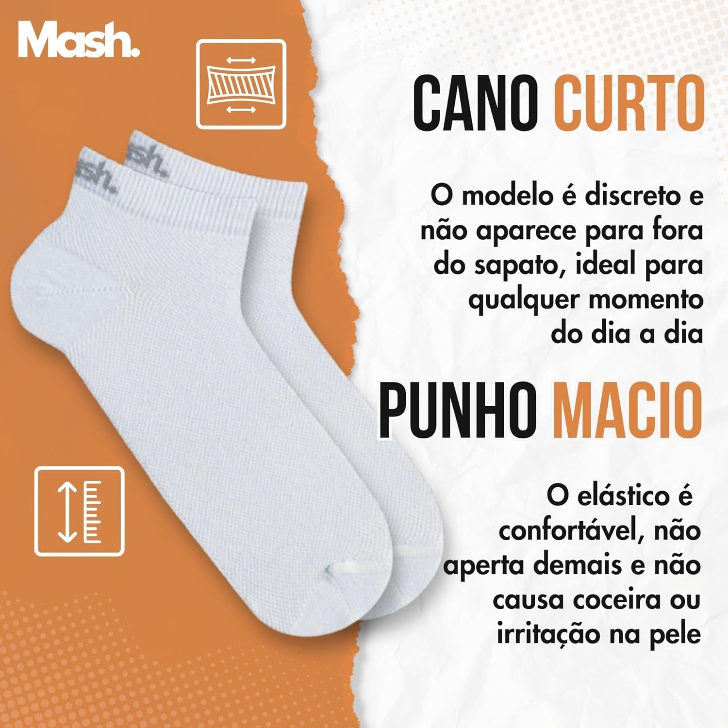 Kit 3 Pares Meia Sapatilha Cano Curto Esportiva Active Com Algodão Unissex Mash em promoção! Veja a oferta e mais achadinhos de Moda íntima 5 Hoje é o melhor dia para comprar Kit 3 Pares Meia Sapatilha Cano Curto Esportiva Active Com Algodão Unissex Mash com aquele preço maroto! Promoção! Aproveite a oferta! 5