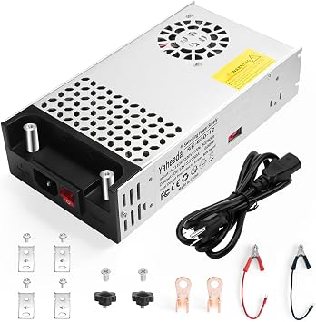New Version Converter, 110V AC to 12V DC Converter Power Supply 12V 600W 50A DC Switch Transformer for RV,Pump,LED Strip, LCD Monitor 12V 600W