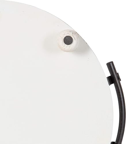 Miniatura 8 de Kate and Laurel Bruillet Farmhouse - Bandeja redonda de 15 pulgadas de diámetro, color blanco rústico, bandeja de madera para mesa auxiliar