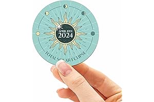 2024 Solar Eclipse Laptop Sticker