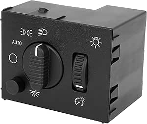 Gradateur Pour Led Headlight & Fog Light Switch For Chevy Silverado, GMC Sierra, Tahoe, Suburban 2003-2007 - Replaces 19381535 2005 Chevy Silverado Headlights