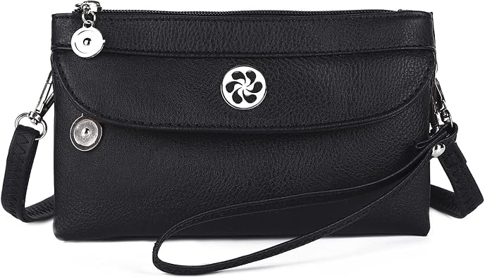 Angel Kiss Crossbody Bags Small Purses for Women Vegan Leather Cell Phone Wallet Purse with Wristlet Strap