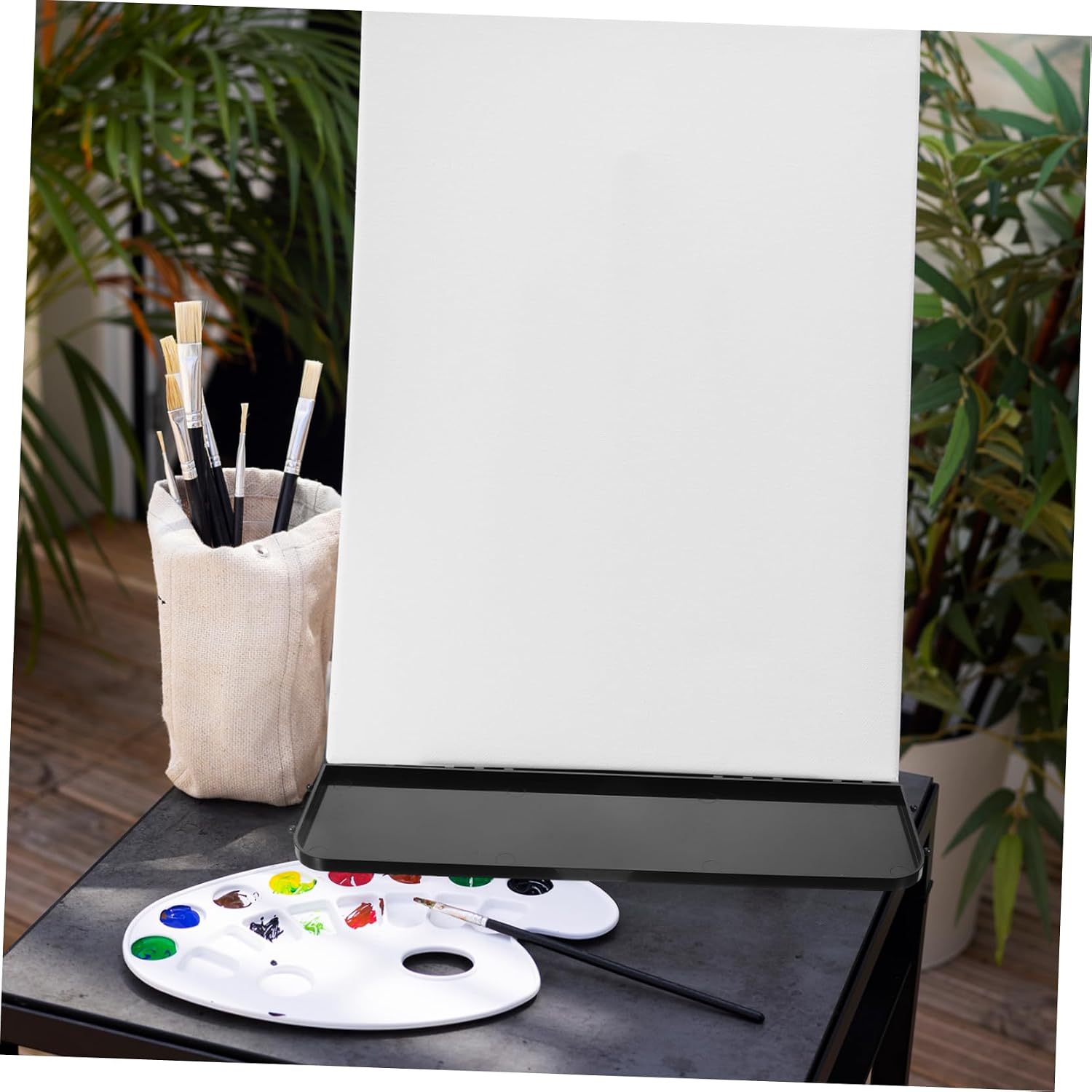 Easel Tray Replacement for Artists Durable Sketch Rack Tray with Raised Edges High Compatibility Easel Attachment for Painting Tools and Supplies