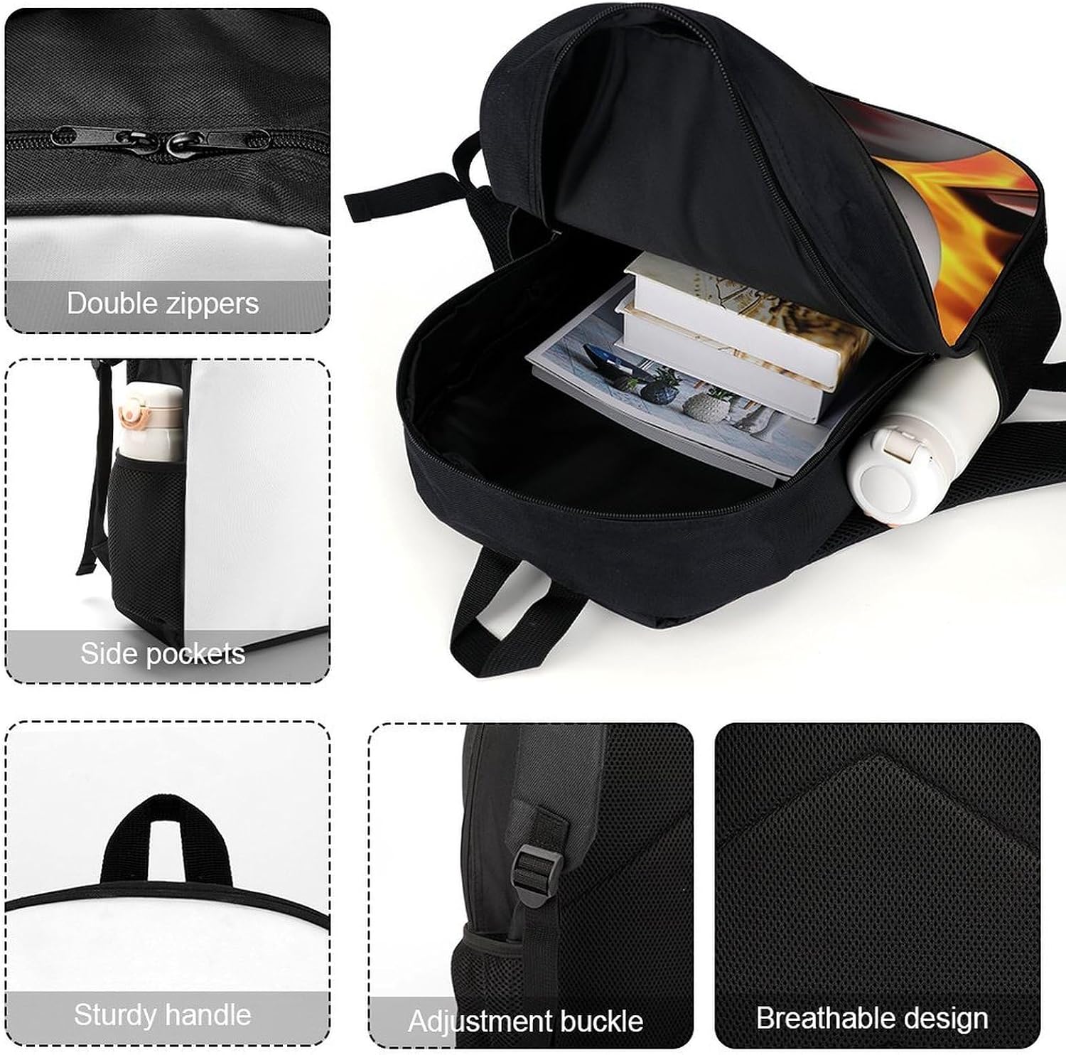 Bowling Ball Travel Lightweight Backpacks for Men Women image 4