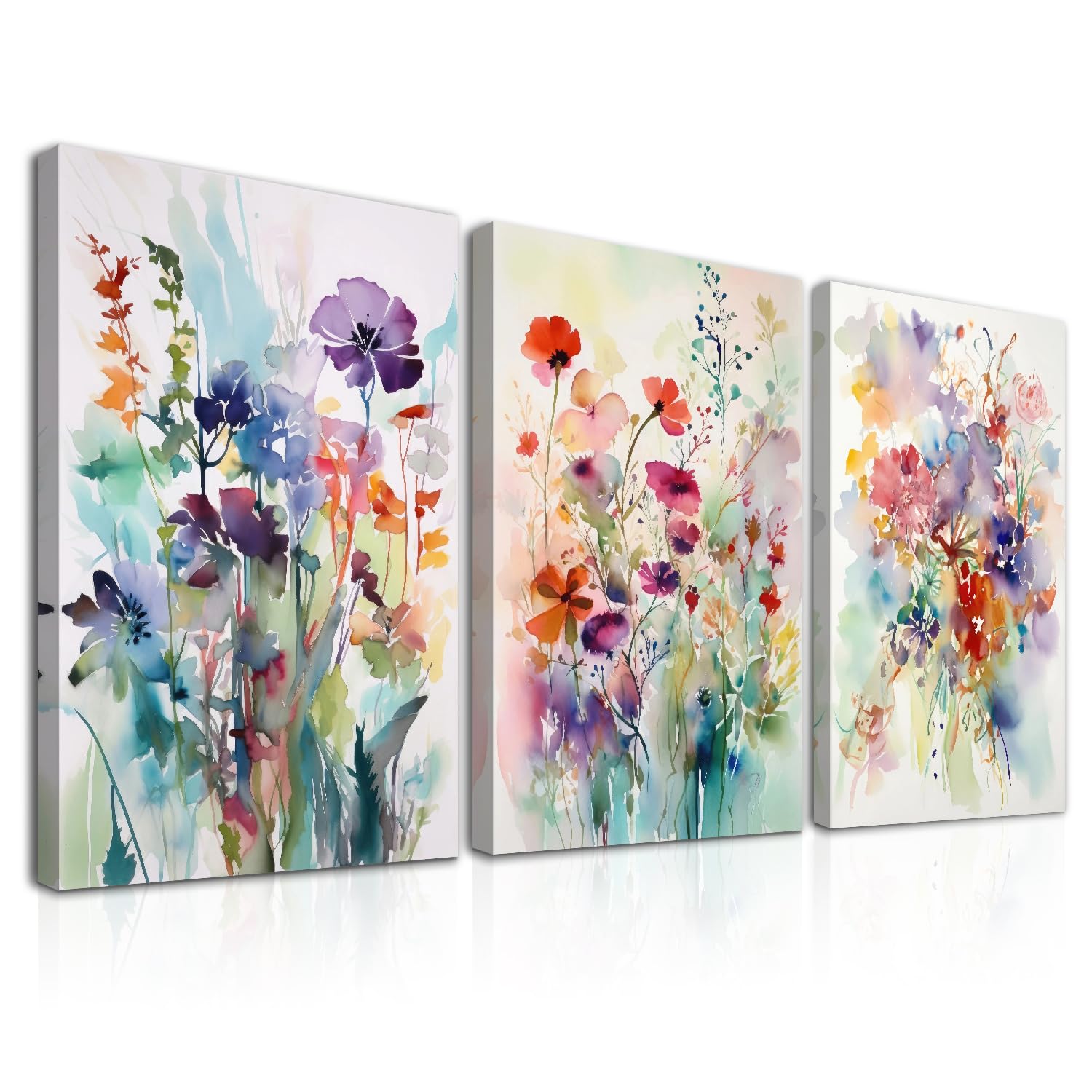 Aquarel Russische Velden Landschap Art Print ingelijste Poster Muur Decor 12x16 inch