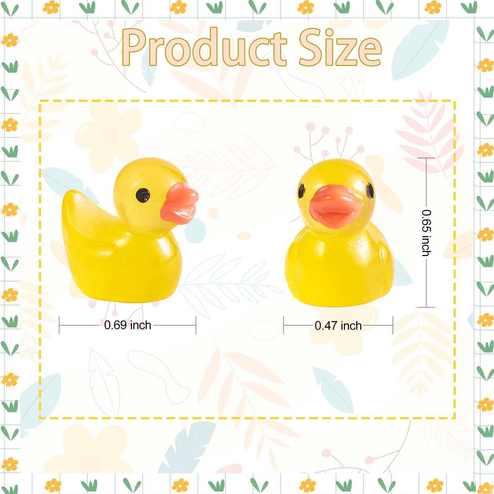 80 Pcs Mini Anatre Resina Papere Piccoli Animali Piccole Figurine Di