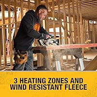 Vista 5 de DEWALT 20 v/12 v máx. chamarra climatizada con capucha simple