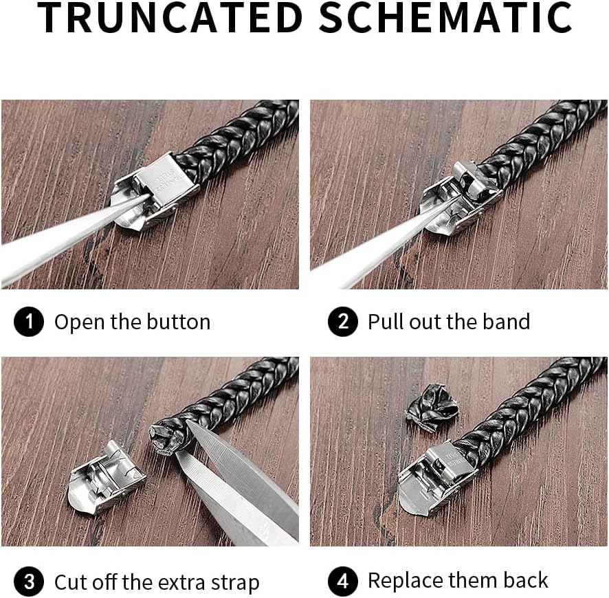 Eymi Unisex Leather Bracelet with Infinity Sign Symbolic Love Fashion Braided Wristband Bangle - Image 6