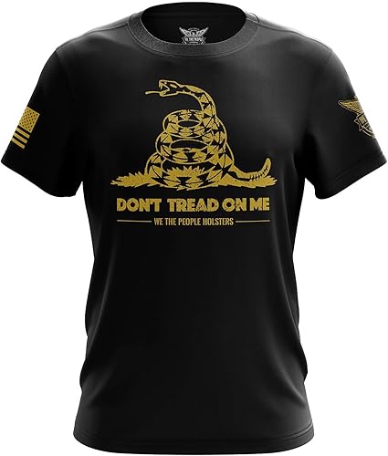 We The People Holsters - Bandera de Gadsden - Dont Tread On Me - Camiseta de manga corta para hombre