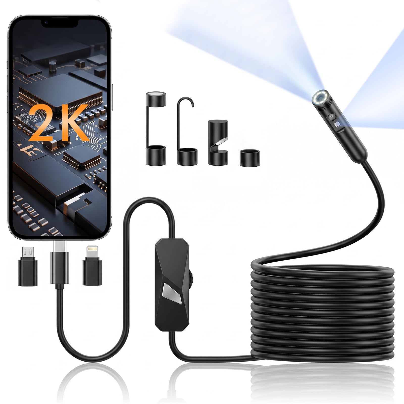 2K Endoscope Camera - Inspect Pipes & More -8 2K Endoscope Camera - Inspect Pipes & More -8