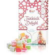 Sarah's Candy Factory Turkish Delight with Assorted Fruit Flavors (15.8 oz) Gift Box for Everyone