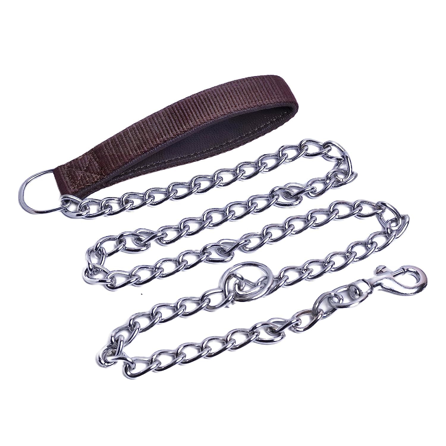 YOUNIQUE MERCHANDISE Heavy Duty Metal Chain Dog Leash with Padded Handle for Small Dogs of All Breeds Comfortable for Walking Running and Training (Grind NO-8, Brown) (B0C9TJP95W) Amazon Price History, Amazon Price Tracker