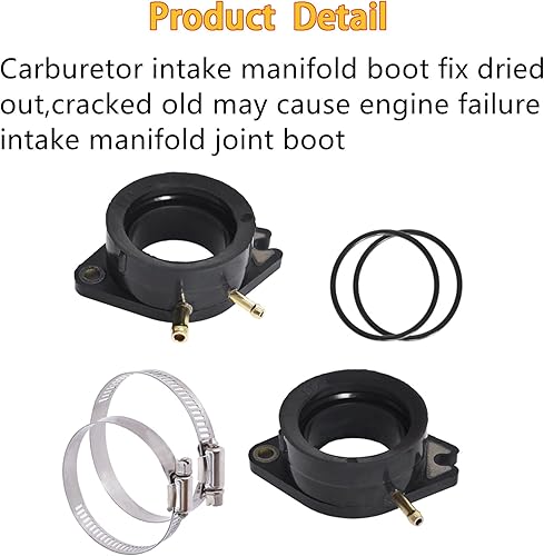 Miniatura 4 de WFLNHB Botas de admisión de carburador de repuesto para Yamaha Virago 700 XV700 1984-1987 Virago 750 XV750 1981-1997 Virago 920 XV920 1981-1983