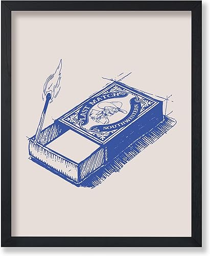 Vista 35 de Poster Master Blue Did Ya - Póster con estampado retro de vaquero - Arte occidental - Arte moderno - Decoración de pared de baño humorística - 2-Azul