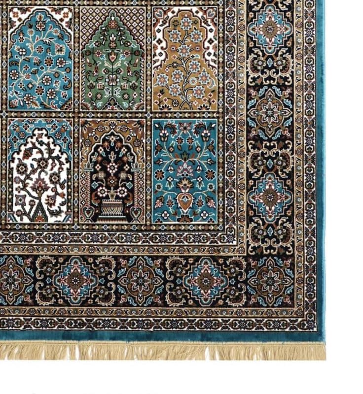 Image of Luxury Silk Carpet 8 x 11 FEET for Living Room or Bedroom, Made with Premium Silk, Perfect for Elegant Interiors Comfort and Timeless Design