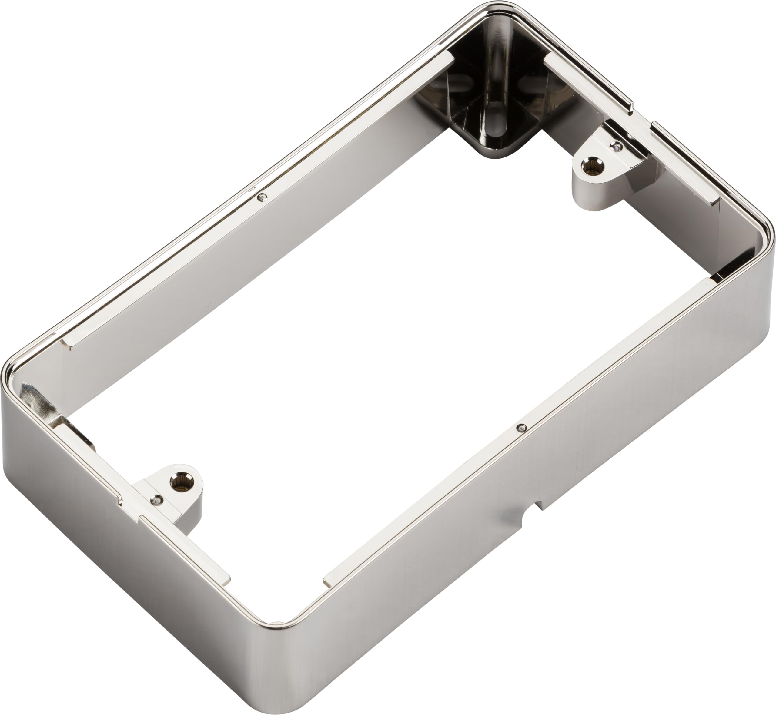 Knightsbridge 2G Surface Box - Brushed Chrome