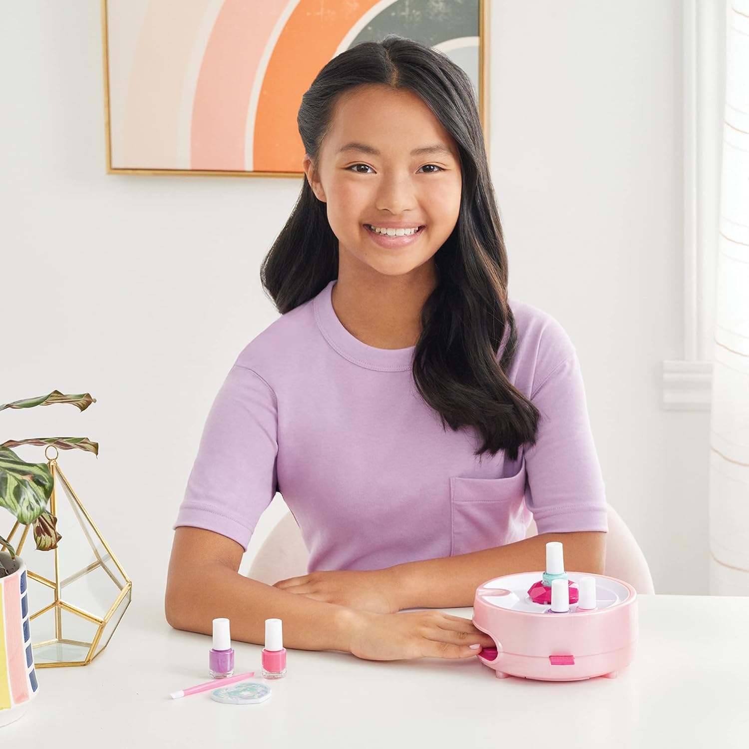 Make It Real - Color Fusion Light Up Nail Dryer - Kids Manicure Kit with Dryer - Nail Polish Set for Girls & Teens - Includes 4 Nail Polish Colors, Nail Dryer, Nail File, & Cuticle Pusher - Ages 8+ - Image 8